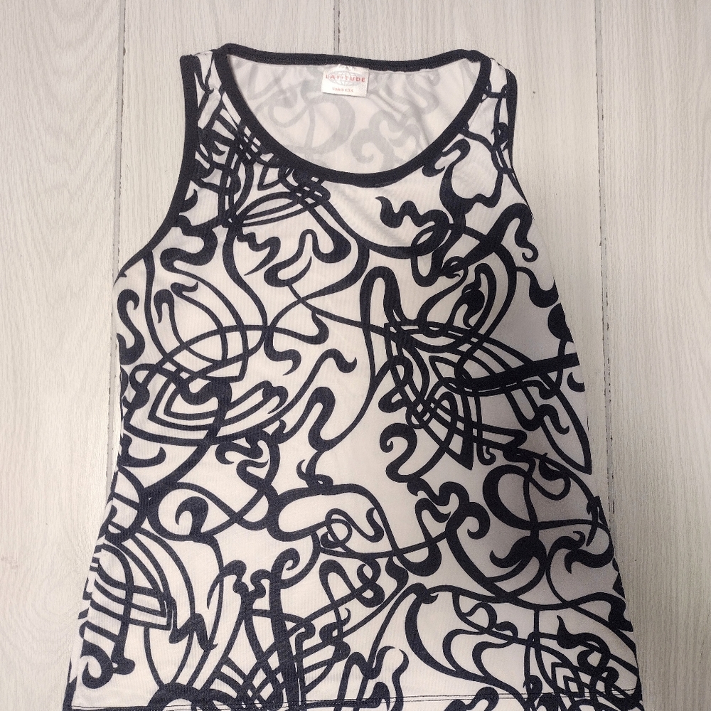 Latitude Round Neck Tank Top Woman's Size Small.